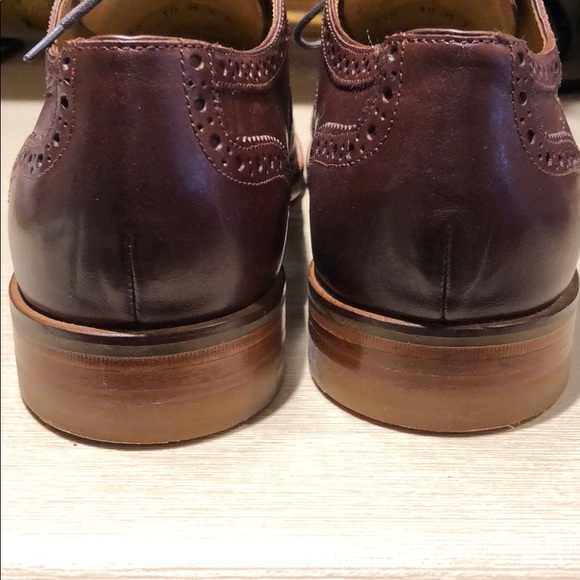 Cole Haan Cambridge wingtip Oxford Dk Brown sz 10 - Picture 4 of 8